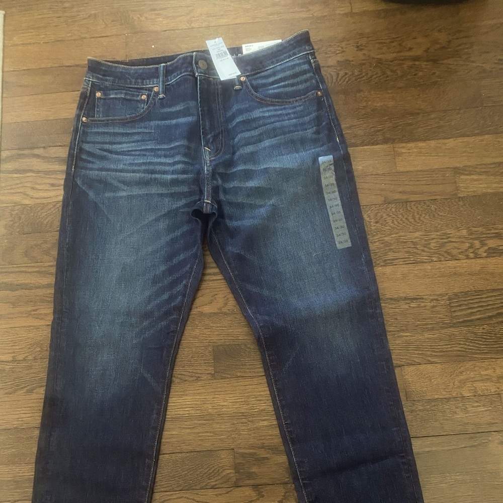 American Eagle Mens Athletic Airflex + Dark Wash Denim Jeans 34/30